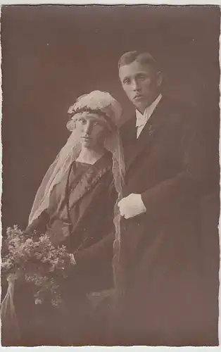 (36673) orig. Foto Hochzeitspaar, vor 1945