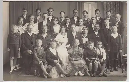 (33980) Foto AK Hochzeitsgesellschaft, Personengruppe, Steinbach i.Erz. vor 1945