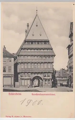 (98875) AK Hildesheim, Knochenhaueramtshaus, 1900