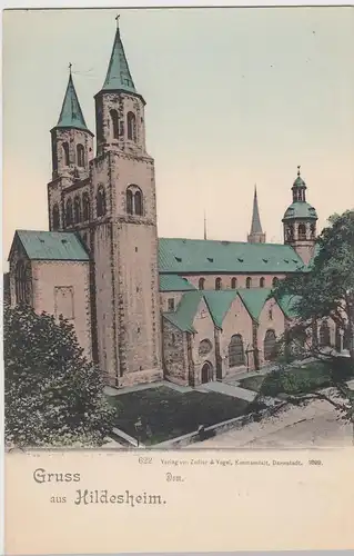 (95895) AK Gruss aus Hildesheim, Dom, bis 1905