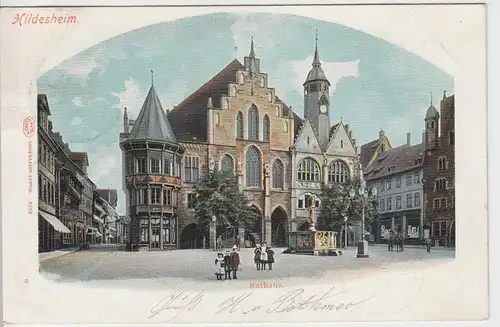 (91370) AK Hildesheim, Rathaus 1904