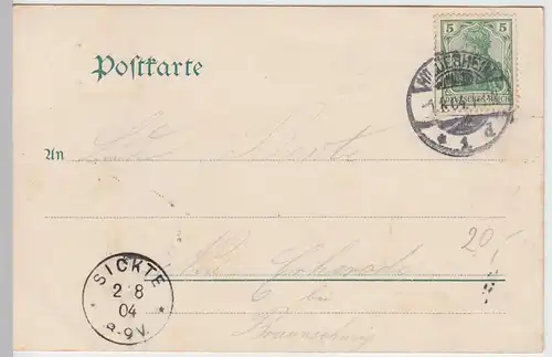 (91370) AK Hildesheim, Rathaus 1904