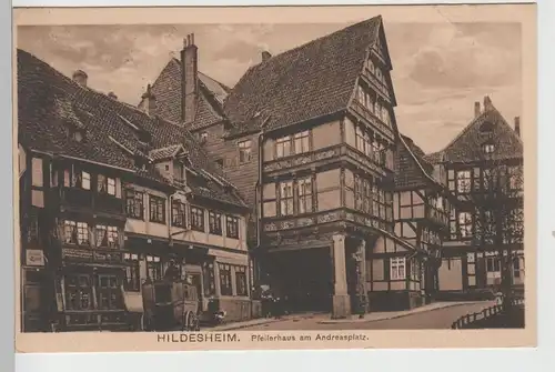(72437) AK Hildesheim, Pfeilerhaus am Andreasplatz, Kutsche 1939