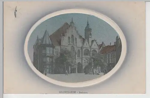 (72055) AK Hildesheim, Rathaus, Prägekarte, Silberdruck 1911