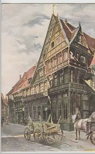 (69755) Künstler AK R. Heyer, Hildesheim, Altdeutsches Haus Osterstr.