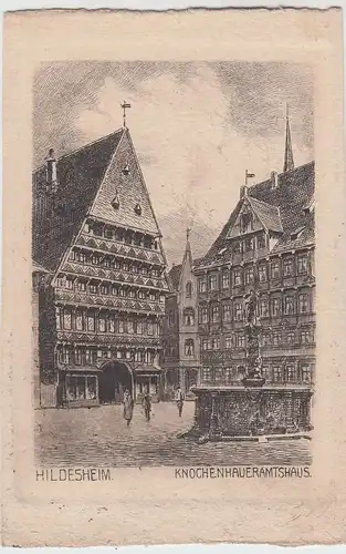 (54369) Künstler AK Hildesheim, Knochenhauer-Amtshaus, vor 1945