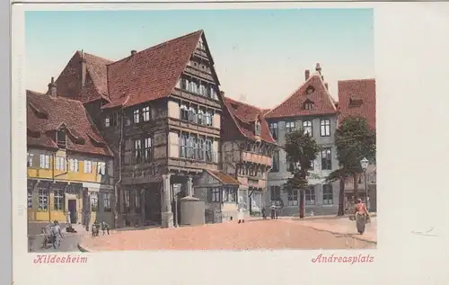 (108351) AK Hildesheim, Andreasplatz, Pfeilerhaus, Umgestülpter Zuckerhut, bis 1