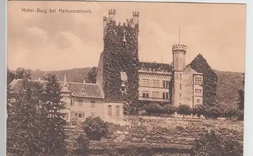 (98013) AK Mittel-Burg bei Neckarsteinach, vor 1945