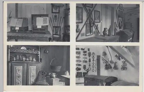 (97627) AK Heimatmuseum Lauterbach, Hessen, Mehrbildkarte, vor 1945