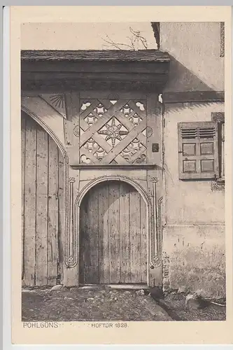 (95776) AK Butzbach Pohl-Göns, Pohlgöns, Hoftor, 1909