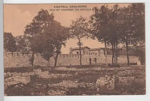 (95616) AK Kastell Saalburg, Villa mit Suedfront, 1912