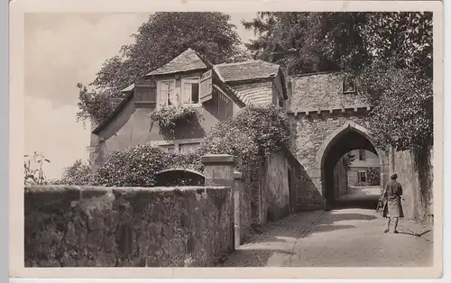 (94968) Foto AK Marburg, Aufgang zum Schloss 1955