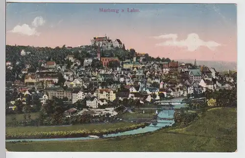 (94967) AK Marburg, Panorama, vor 1945