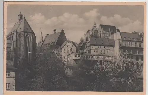 (94964) AK Schloss Marburg, Blick auf die Terrassen, Cafe Vetter 1931