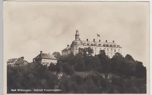 (94815) Foto AK Bad Wildungen, Schloss Friedrichstein, vor 1945