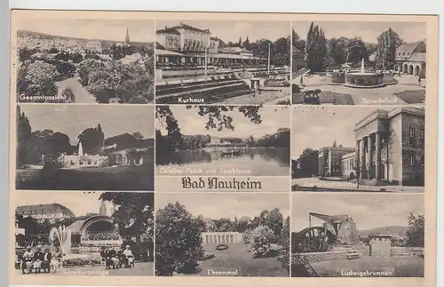 (94803) AK Bad Nauheim, Mehrbildkarte, Feldpost 1942