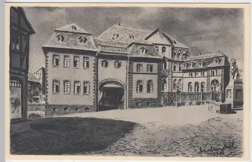 (93096) Künstler AK K. Winkel, Lauterbach, Hessen, Hohhaus, v. 1945