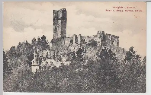 (92843) AK Königstein im Taunus, Ruine, 1907