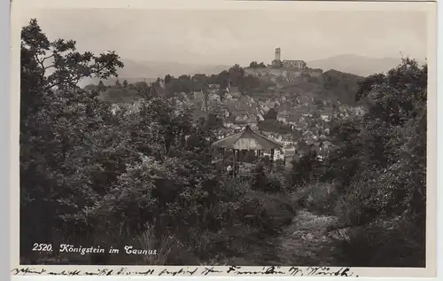 (92841) Foto AK Königstein im Taunus, Gesamtansicht, 1932