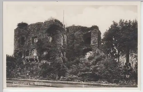 (92714) Foto AK Rüdesheim am Rhein, Brömserburg, 1929