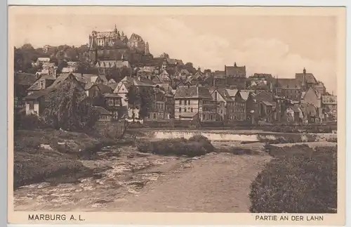 (90245) AK Marburg, Lahn, Stadt mit Schloss, vor 1945