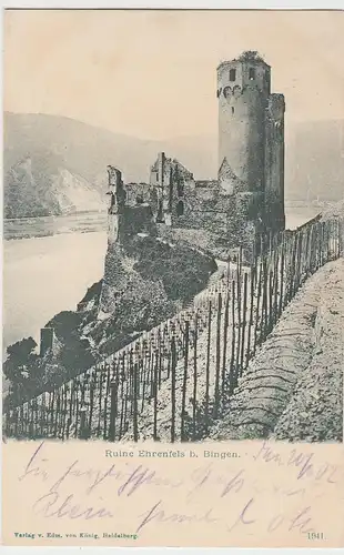 (88747) AK Burg Ehrenfels am Rhein, 1902