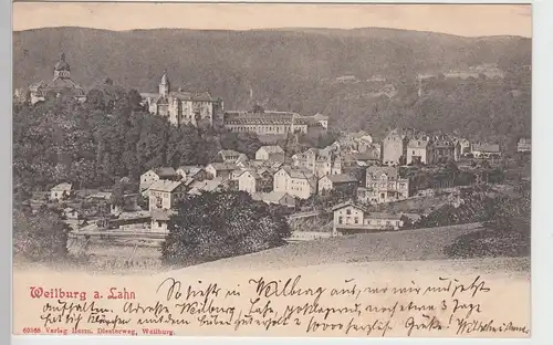 (87861) AK Weilburg, Lahn, Panorama 1903