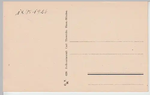 (85276) AK Schloss Waldeck am Edersee, 1926