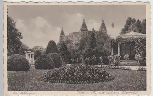 (84803) AK Bad Wildungen, Bl. vom Kurpark nach dem Fürstenhof vor 1945