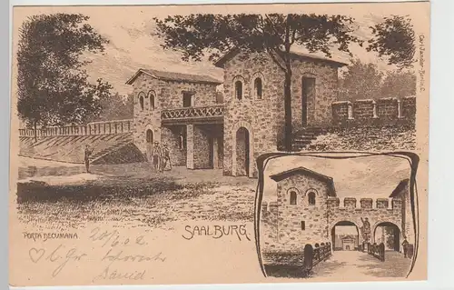 (84783) AK Kastell Saalburg, Porta Decumena 1902