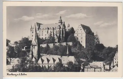 (84674) AK Marburg a.d.Lahn, Schloss, Feldpost 1943