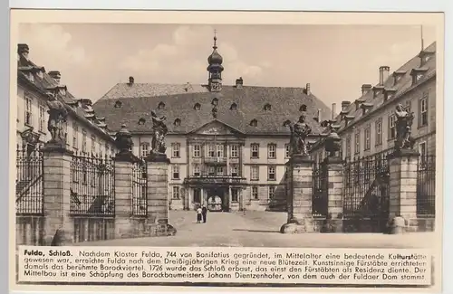 (84651) Foto AK Fulda, Schloss vor 1945