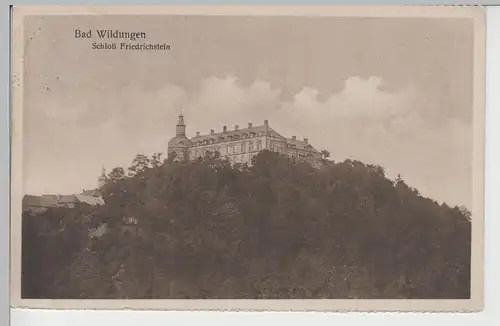 (79834) AK Bad Wildungen, Schloss Friedrichstein, aus Leporello 1926