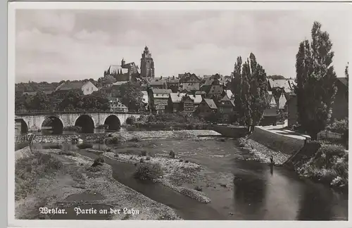 (79411) Foto AK Wetzlar, Partie an der Lahn, vor 1945