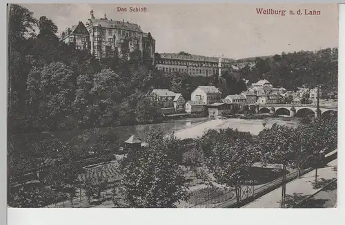 (79346) AK Weilburg, Ortsansicht mit Schloss 1931
