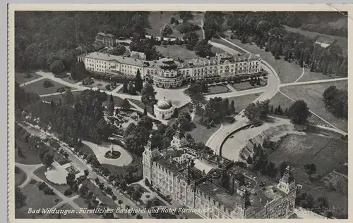 (78712) AK Bad Wildungen, Fürstl. Badehotel u. Hotel Fürstenhof, 1939