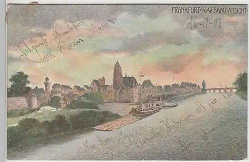 (78599) Künstler AK P. S., Frankfurt am Main, Panorama 1905
