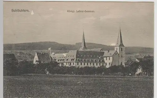 (78183) AK Schlüchtern, Königl. Lehrer-Seminar, 1910