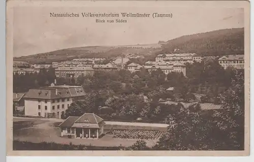 (78143) AK Weilmünster, Nassauisches Volkssanatorium, 1926