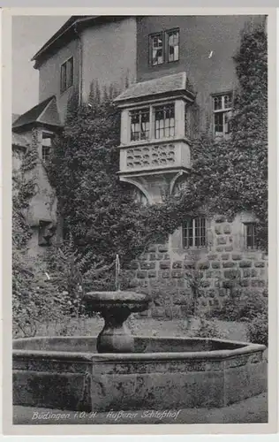 (7754) AK Büdingen, Hessen, äußerer Schlosshof, vor 1945