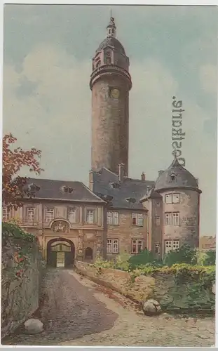 (77164) Künstler AK Höchst am Main, Schloss 1910