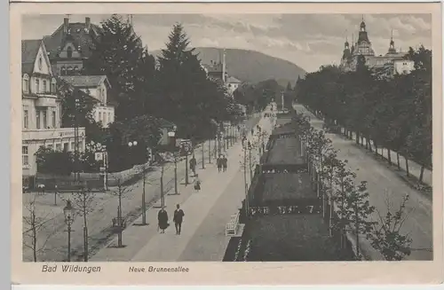 (74040) AK Bad Wildungen, Neue Brunnenallee, 1929