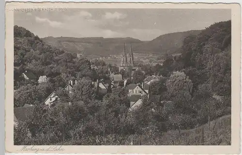 (72637) AK Marburg an der Lahn, Blick auf die Elisabethkirche, vor 1945