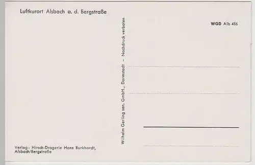 (67962) AK Alsbach a.d. Bergstraße, Baumblüte, nach 1945