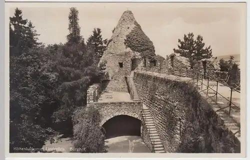 (61916) Foto AK Lindenfels im Odenwald, Burghof, 1934