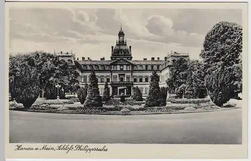 (54893) AK Hanau am Main, Schloss Philippsruhe, vor 1945