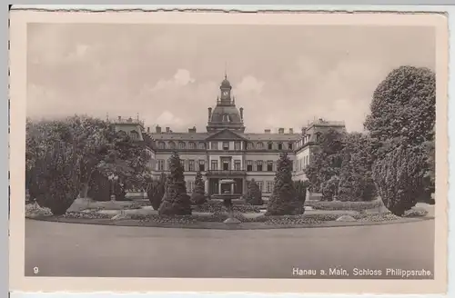 (54892) Foto AK Hanau am Main, Schloss Philippsruhe, vor 1945