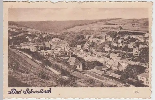 (54628) AK Bad Schwalbach, Total, Langenschwalbach Überdruckt, 1930