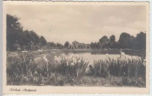 (50853) Foto AK Korbach, Stadtpark, 1950