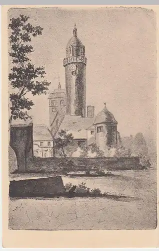 (50785) Künstler AK J. W. v. Goethe: Höchster Schloß, vor 1945